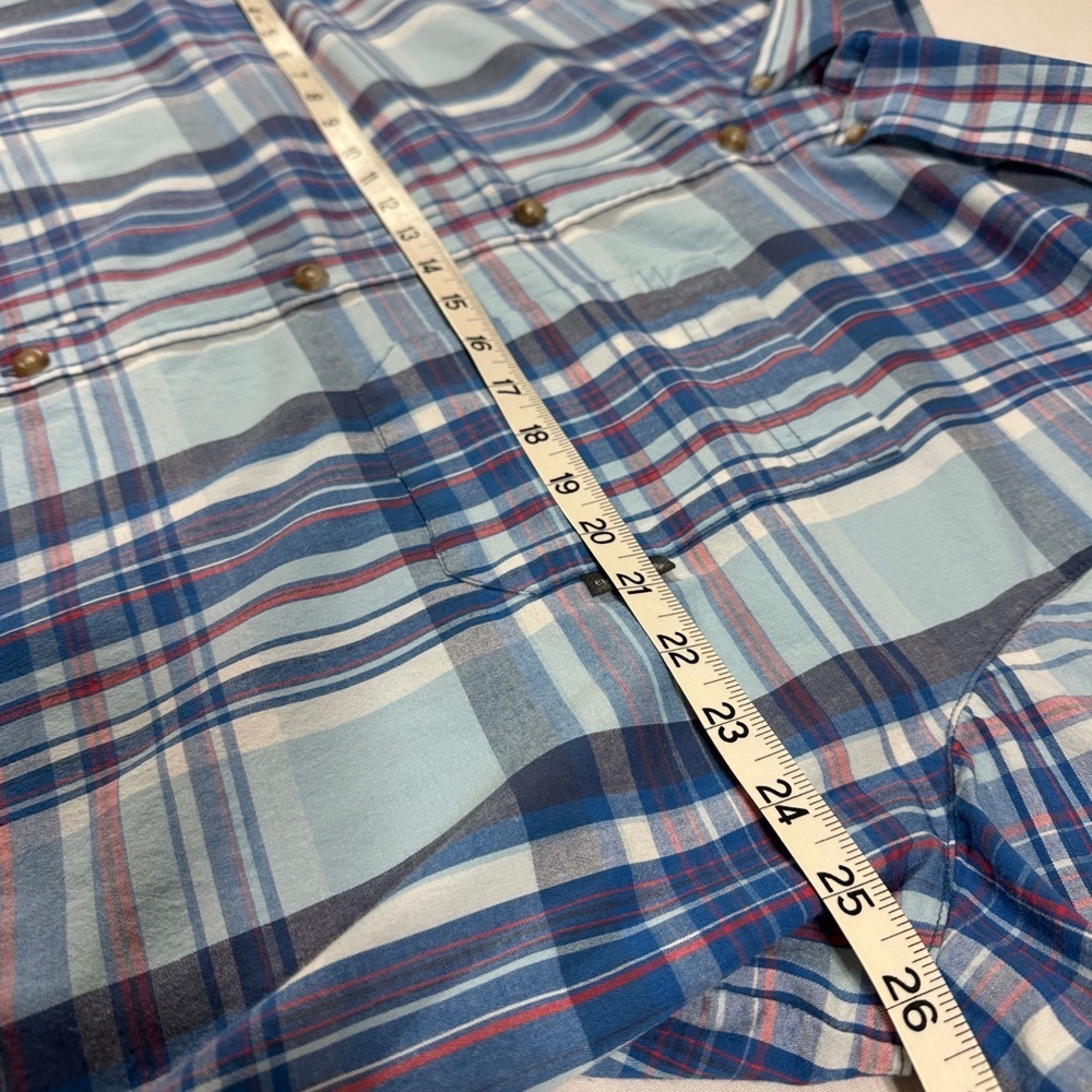 Men’s Columbia Plaid Cotton Short Sleeve Shirt Size XXL - Picture 4 of 6